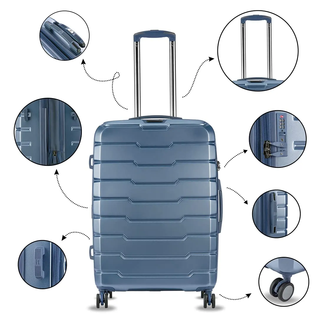 IT Luggage Prosperous (Metallic Blue)