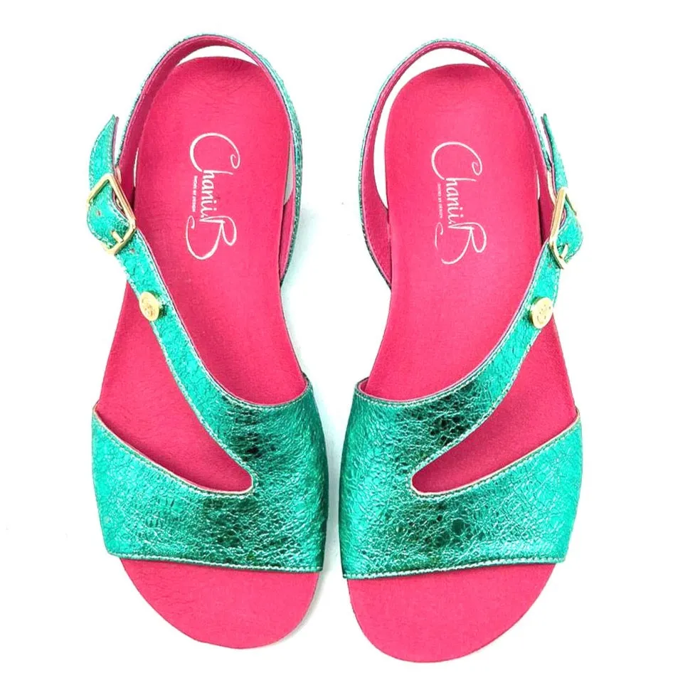 Je Ressin - Aqua flat sandal