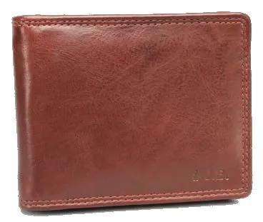 Johnny Black Bavaria Money Clip Leather Wallet - RFID | Brown