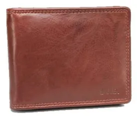 Johnny Black Bavaria Money Clip Leather Wallet - RFID | Brown