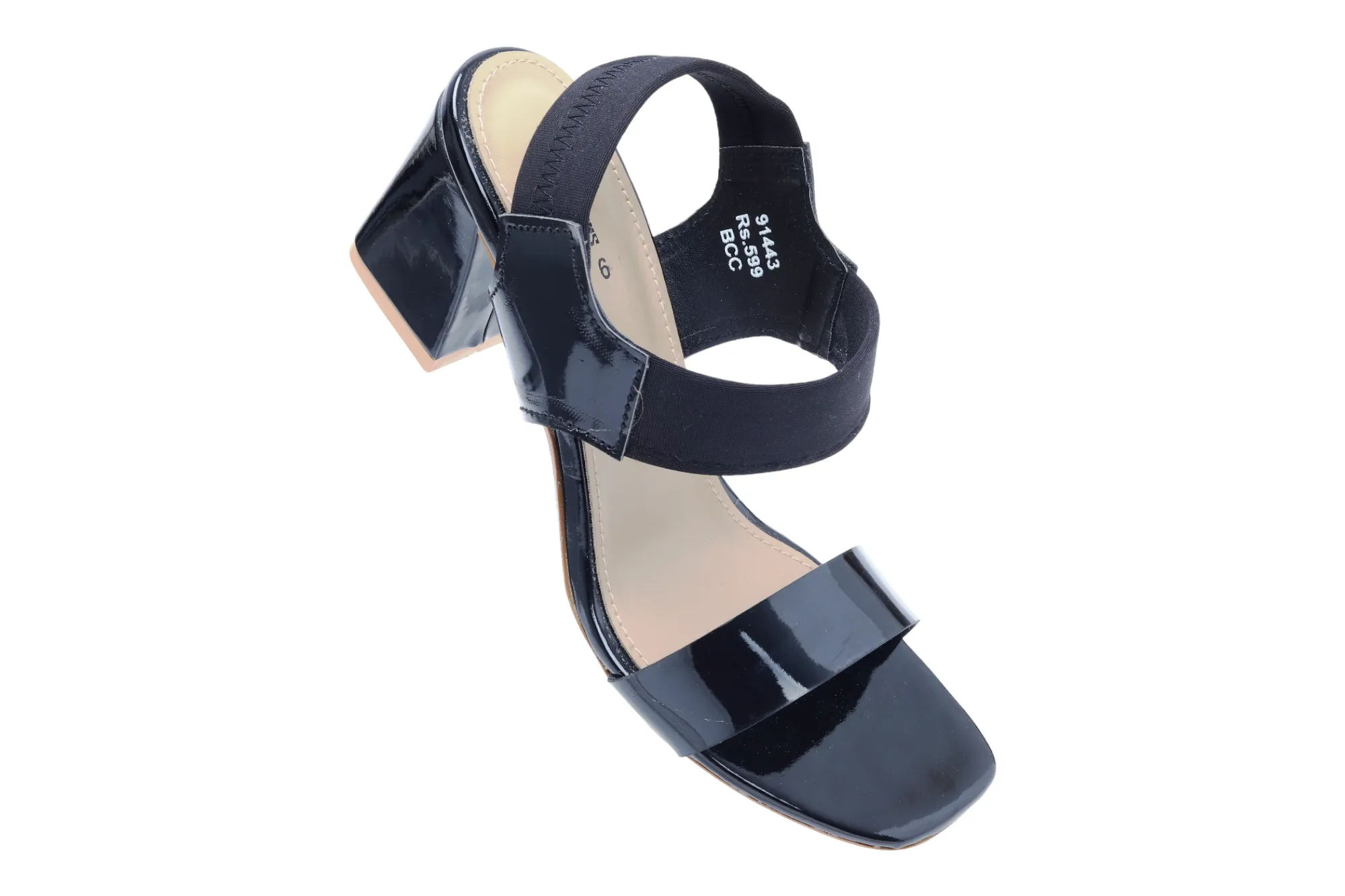 LADIES FANCY HEEL SANDAL 91443