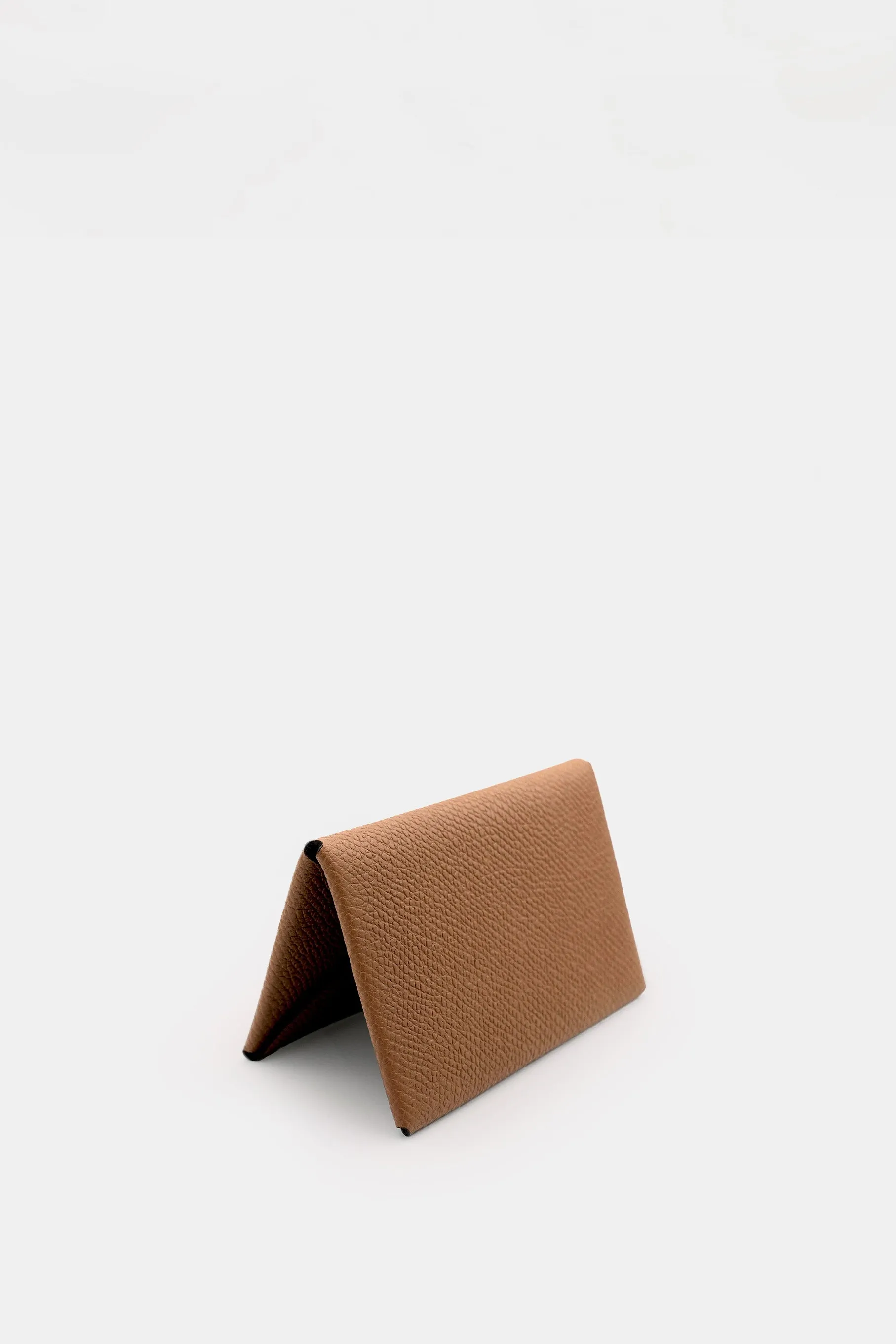 Leather Card Holder, Carmel