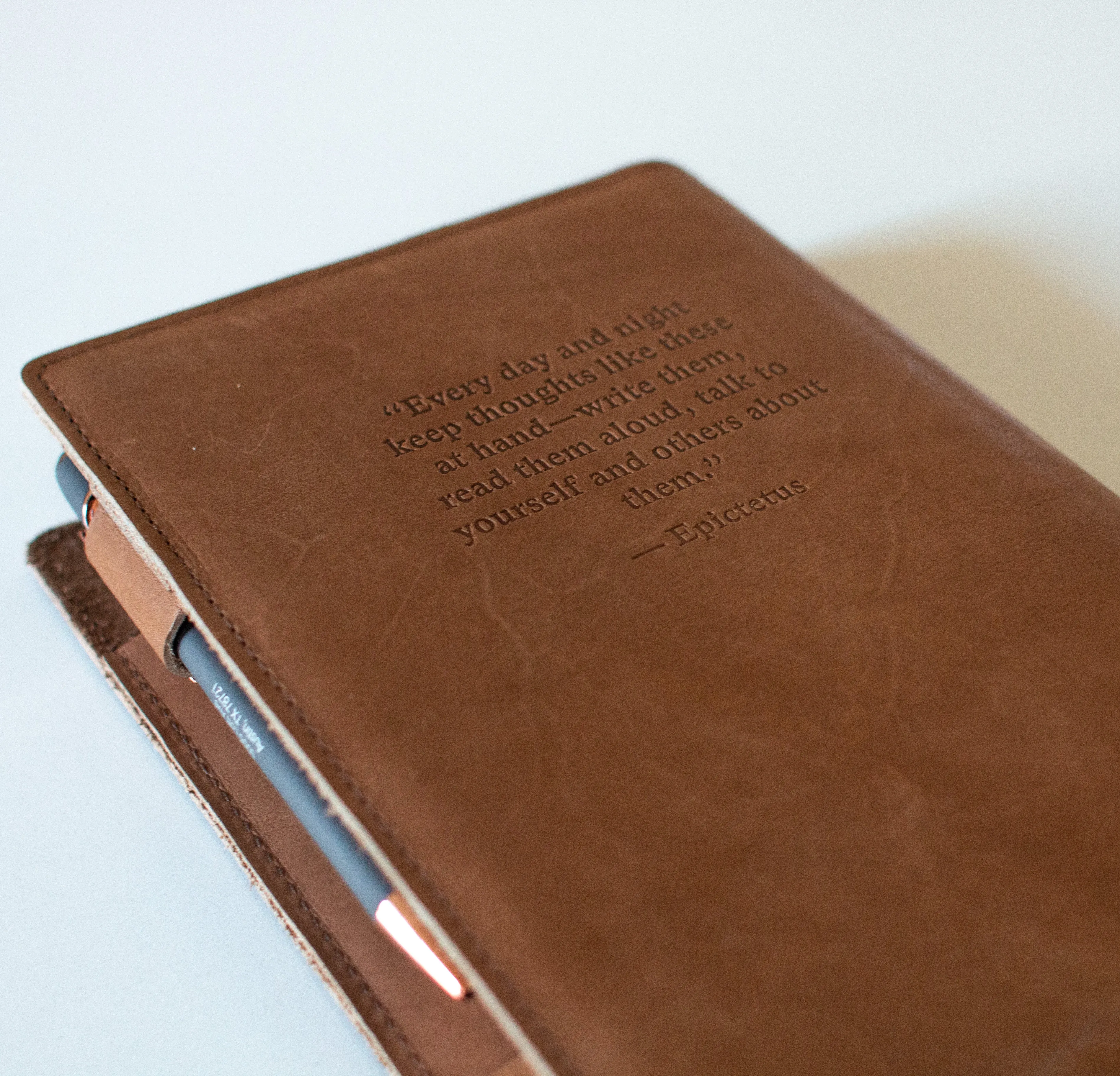 Leather Cover - The Daily Stoic Journal