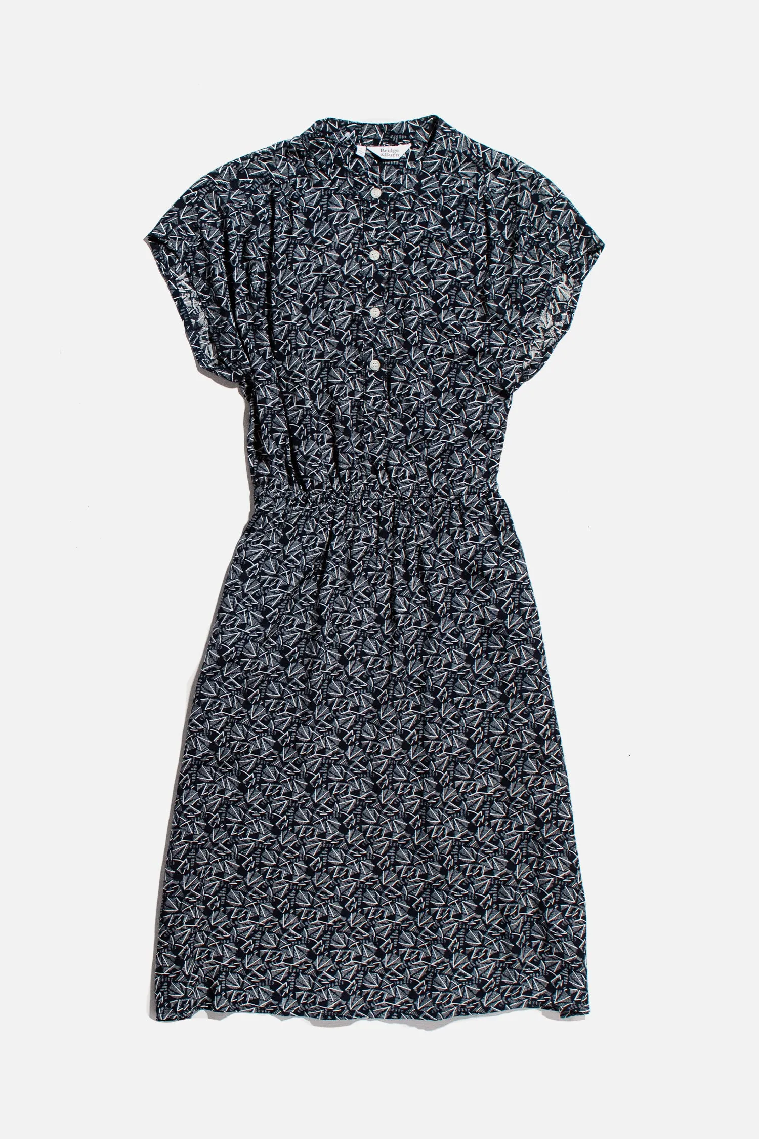 Lorane Dress / Navy Geo