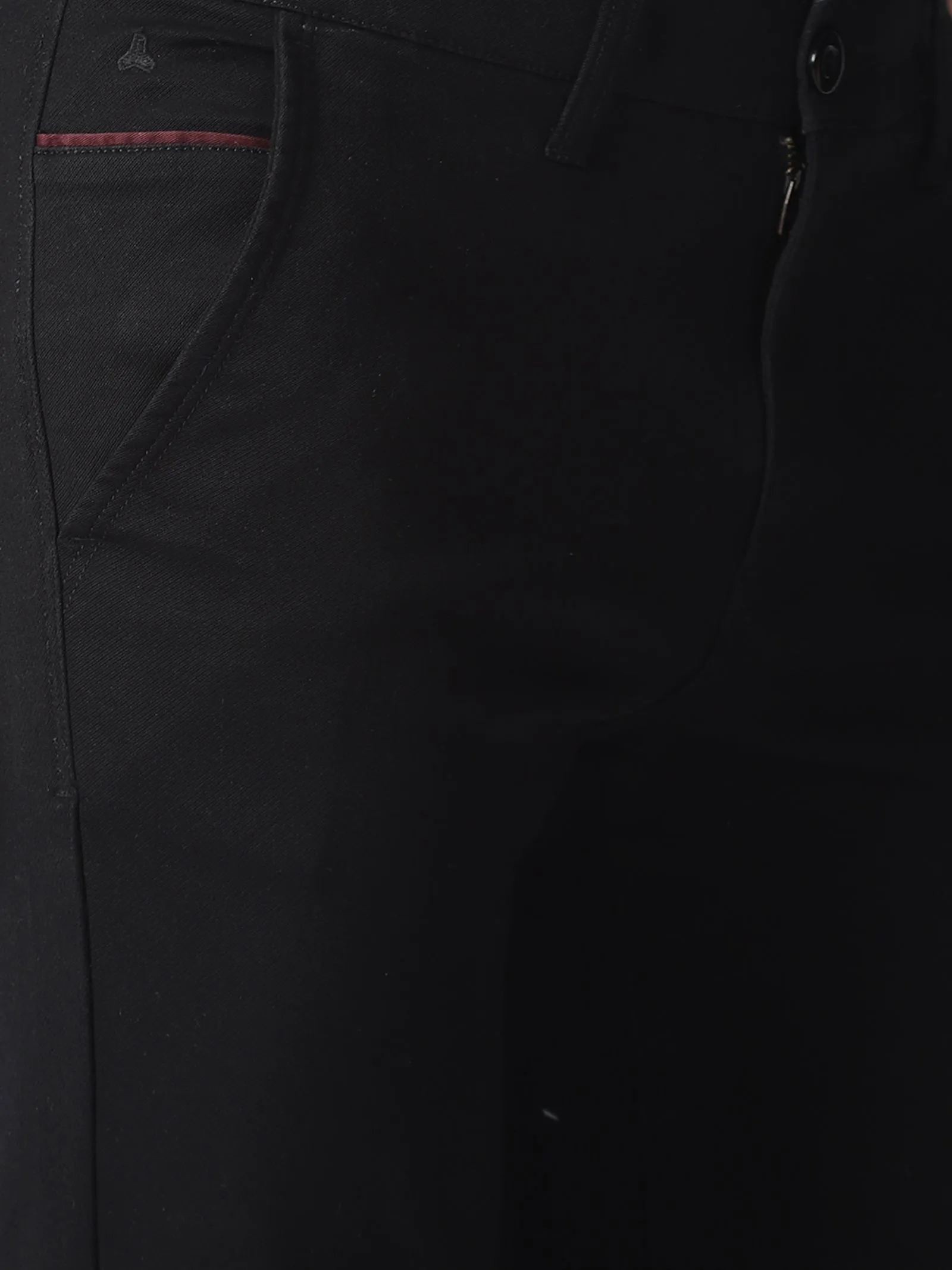 MEN'S BLACK SOLID JASON FIT TROUSER