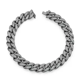 MEN'S DIAMOND FLAT ESSENTIAL LINK BRACELET