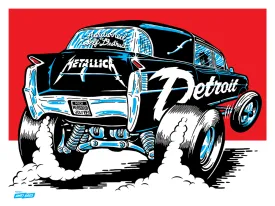 Metallica 2017 Comerica Park Detroit, MI Poster - Tour Edition of 70