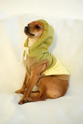 mischa dog hoodie in matcha latte