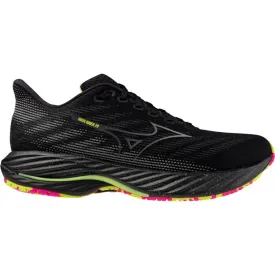 Mizuno Wave Rider 28 (Unisex) - Black/Silver/Sunny Lime