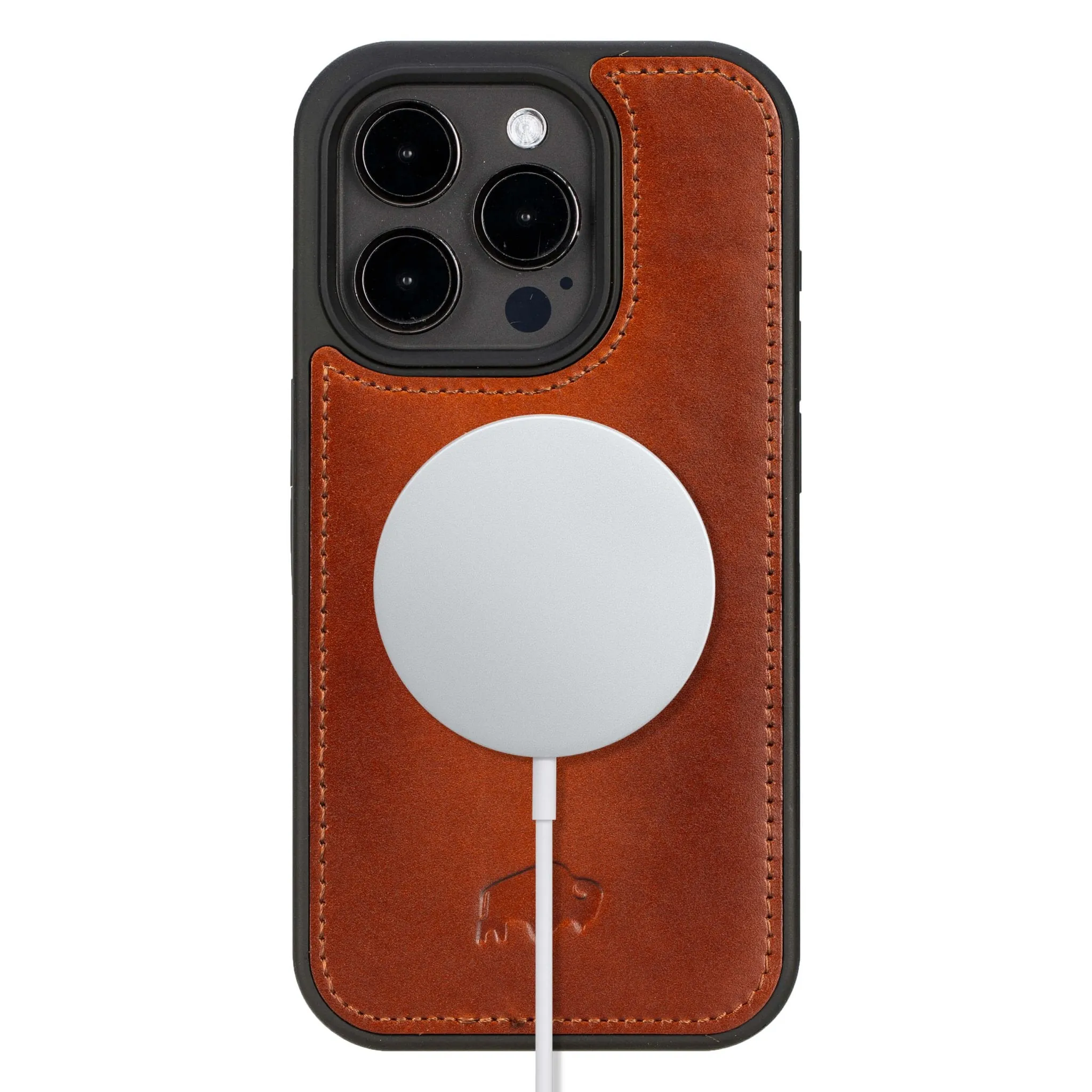 Modern York iPhone 15 Pro Case, Burnished Tan