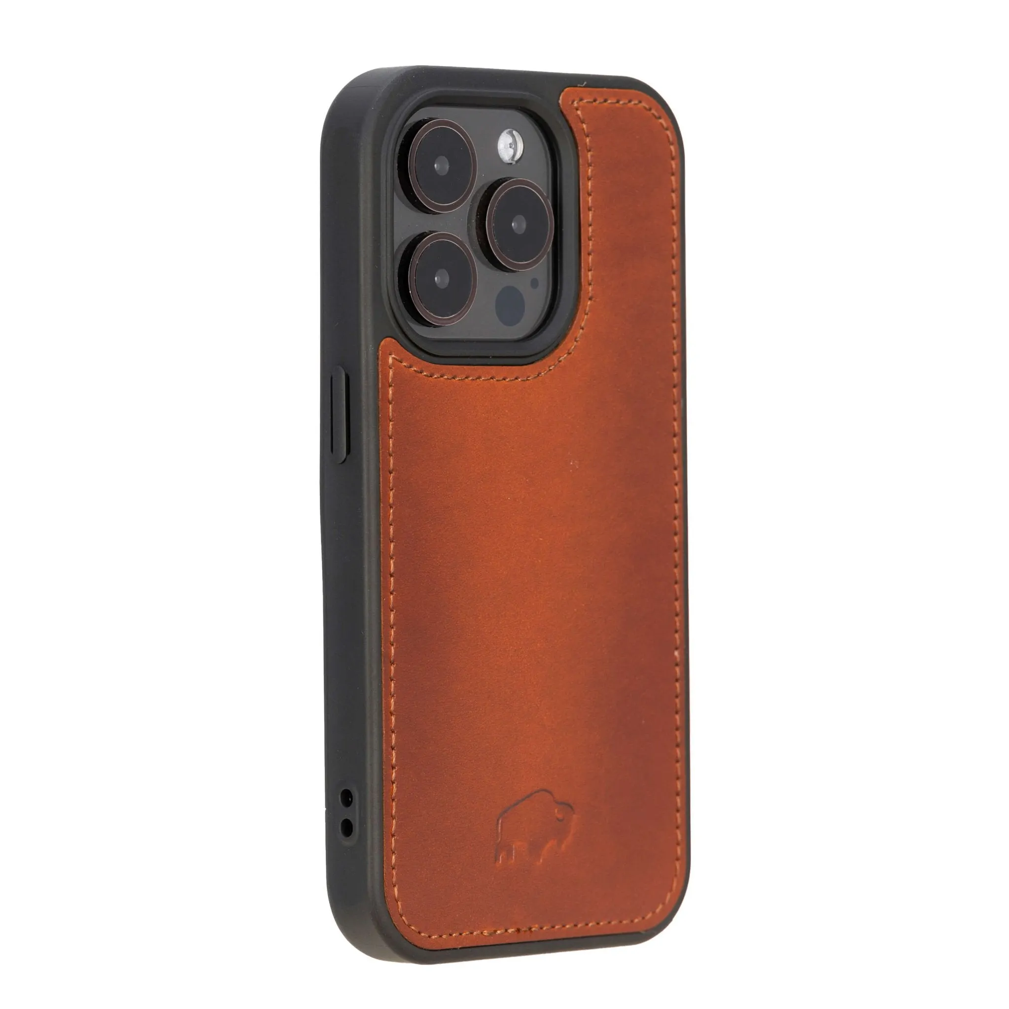 Modern York iPhone 15 Pro Case, Burnished Tan