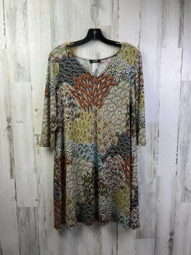 Multi-colored Dress Casual Short Msk, Size Xl