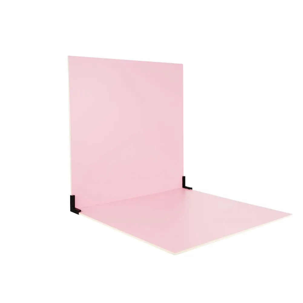 ProBoards Flat Lay Photography Rigid White Pink Backdrop - Fairy Floss (60cm x 60cm)