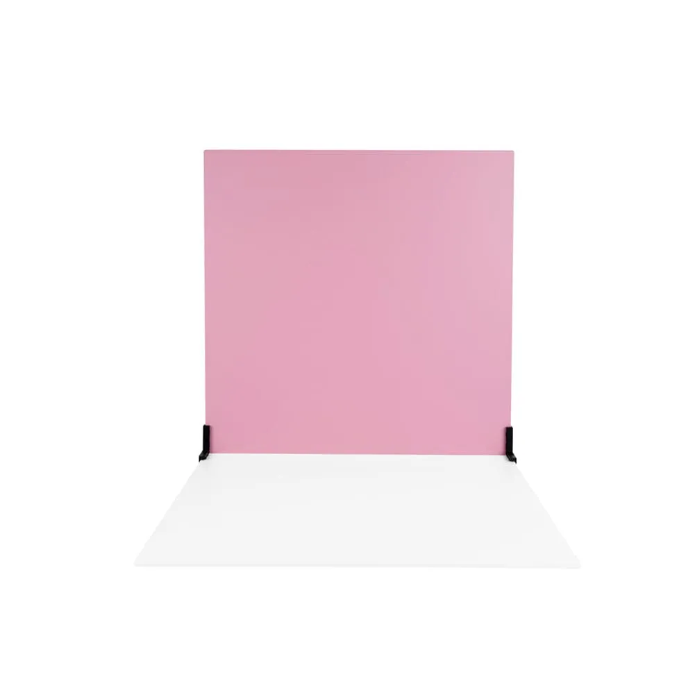 ProBoards Flat Lay Photography Rigid White Pink Backdrop - Fairy Floss (60cm x 60cm)