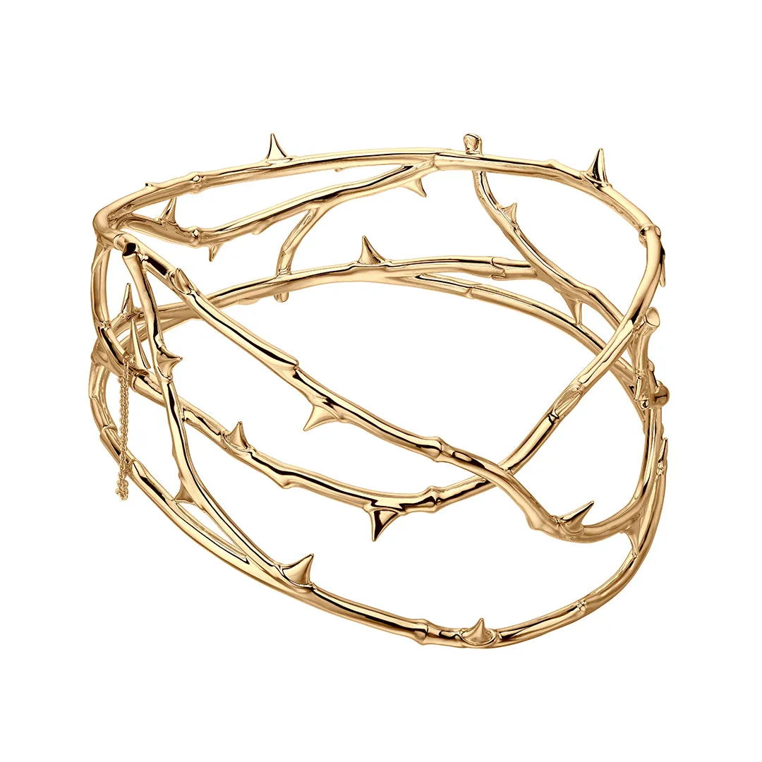 Rose Thorn Choker - Yellow Gold Vermeil