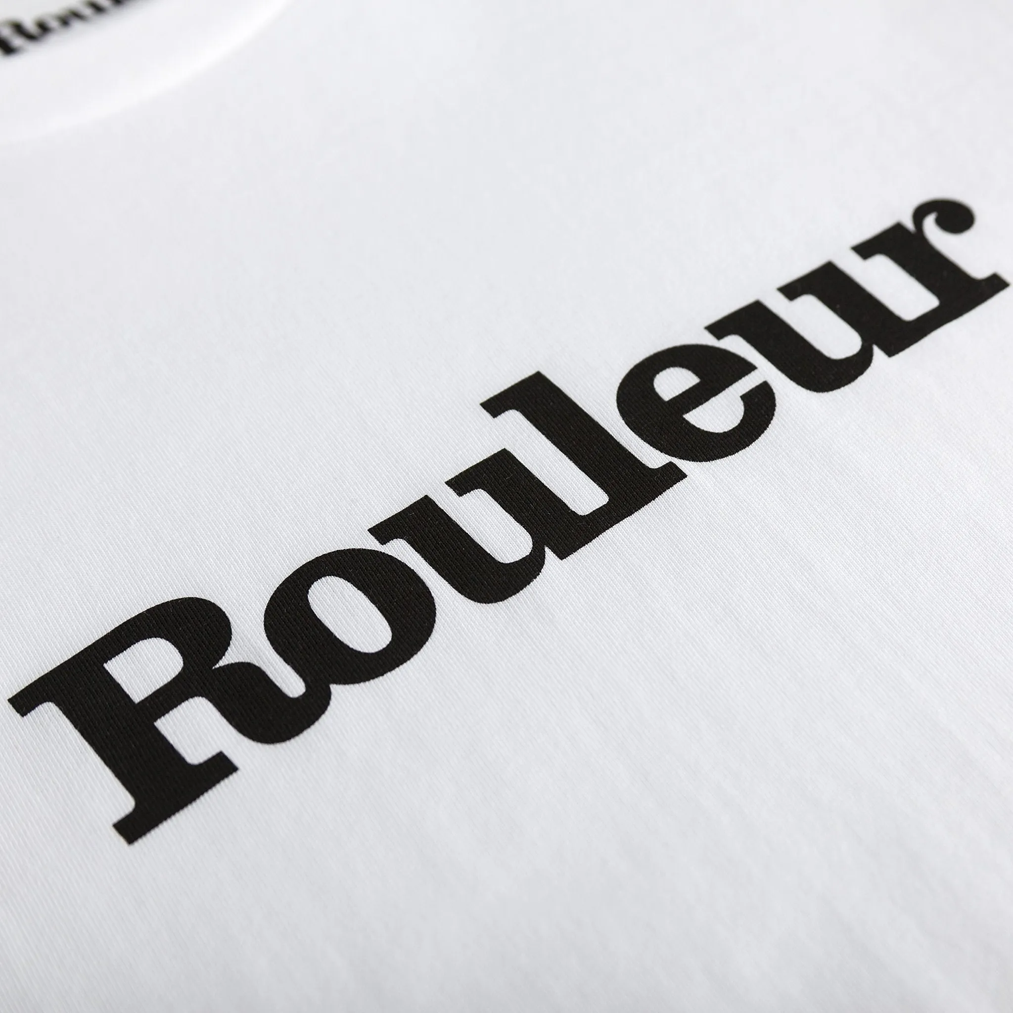 Rouleur Logo Organic Unisex T-Shirt – White