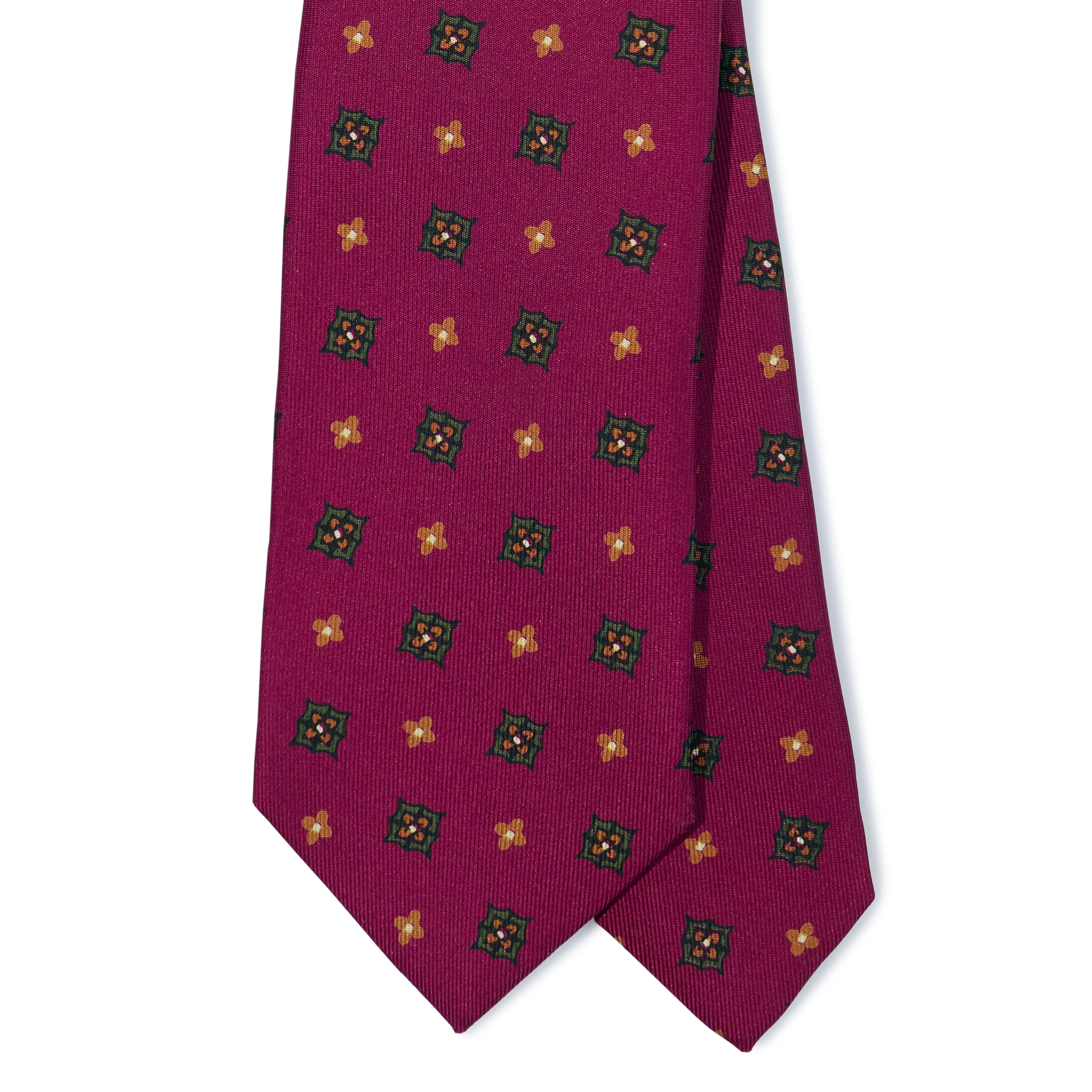 Silk Printed Tipped Tie