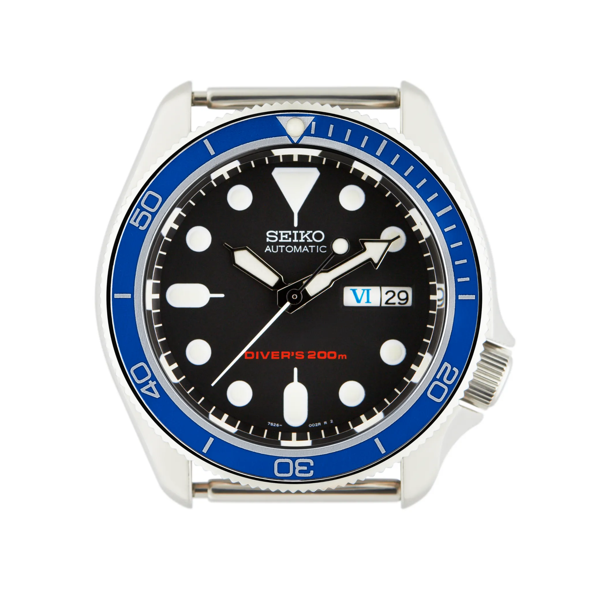 SKX007/SRPD Aluminium Bezel Insert: PO Style Blue