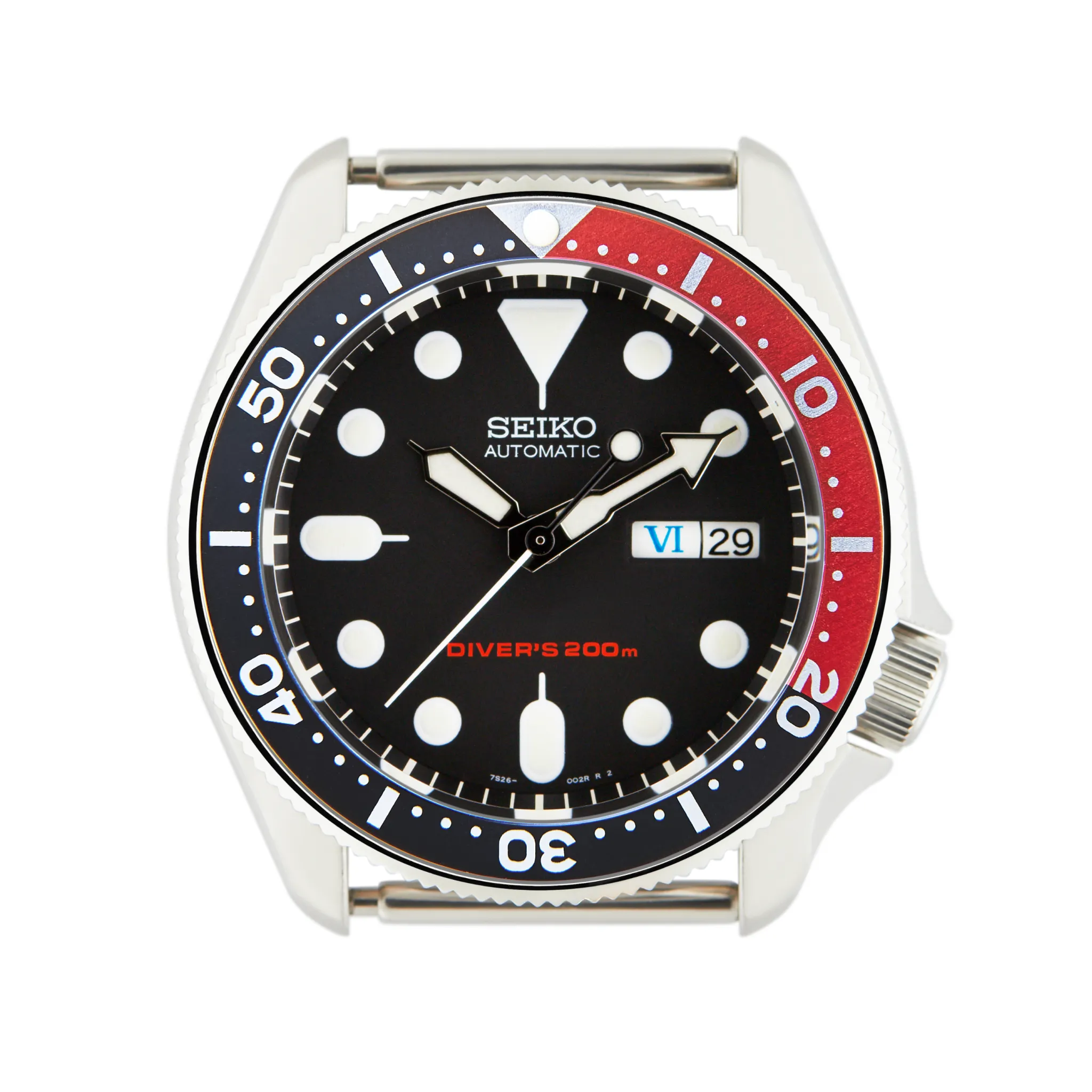 SKX007/SRPD Aluminium Bezel Insert: Seiko style Black/Red (Coke)