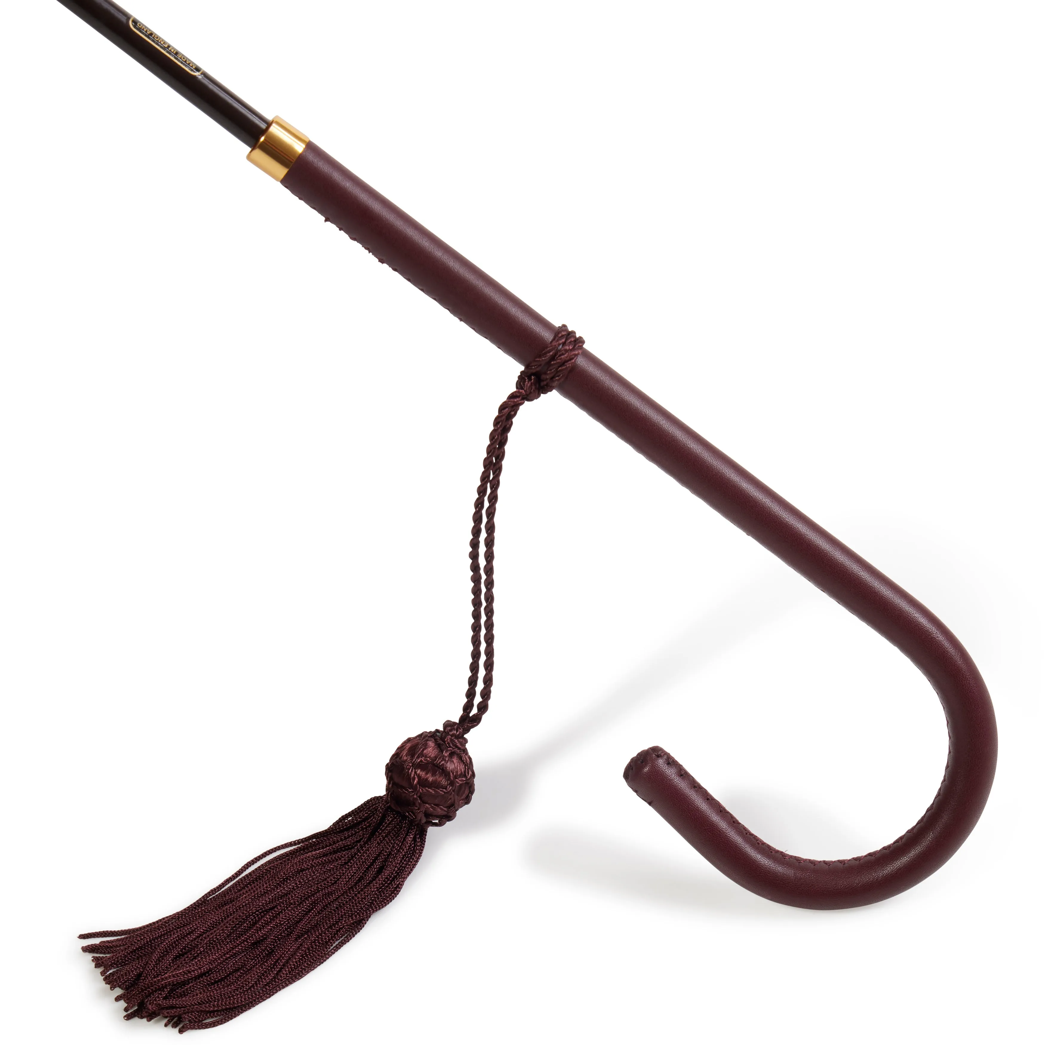 Slim Leather Crook Umbrella