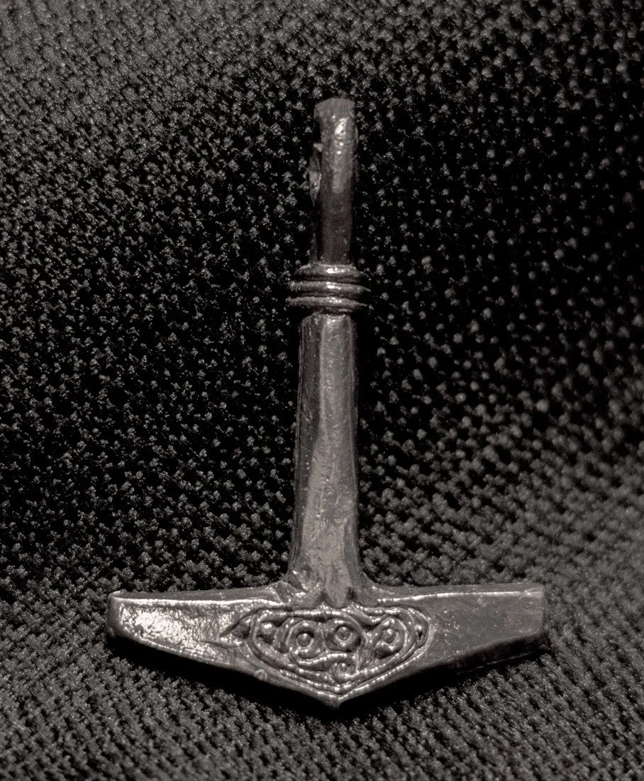 Thors hammer, Silver, flat - XS77