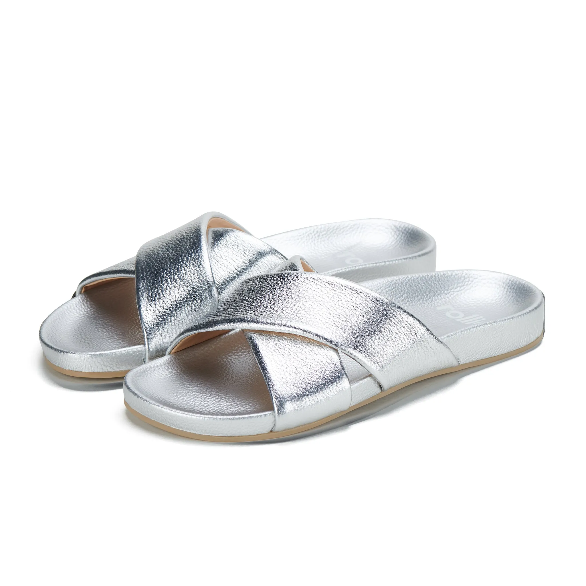 Tide Cross Slide Silver Tumble